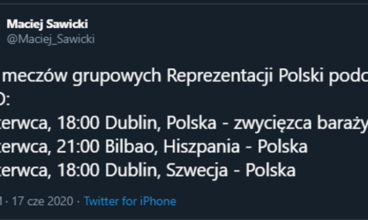 DATY meczów reprezentacji Polski na przyszłorocznym EURO!